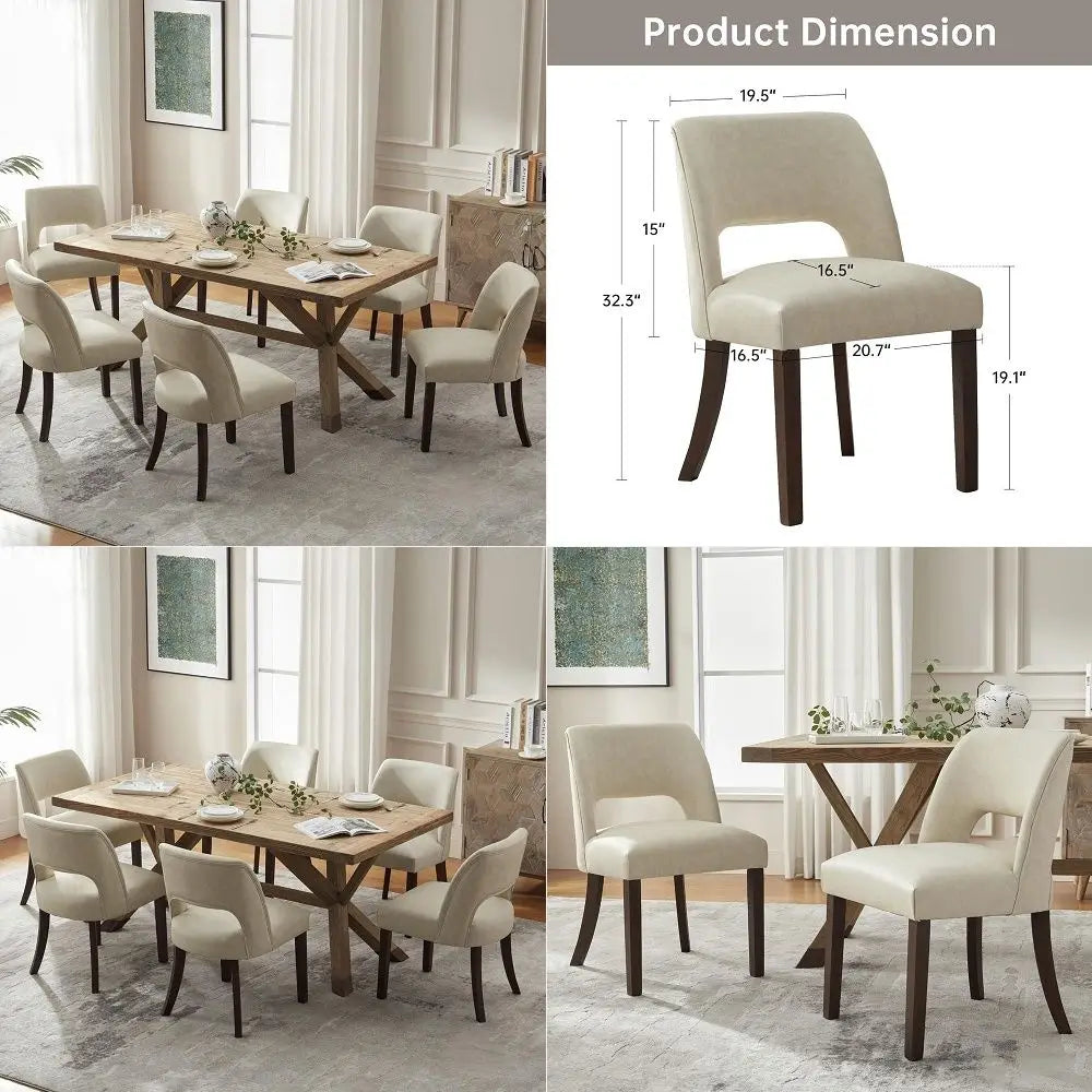 Dining Table Set Extendable Round Dining Table with 6 Chairs, Wooden Kitchen Table and Chairs Set with Storage Base