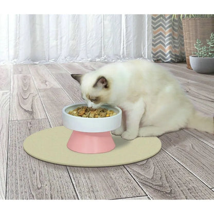 Cat Ceramic Raised Food Bowls