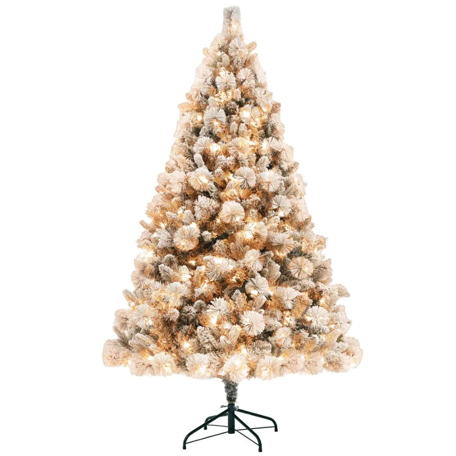 6.5 ft PreLit Artificial Christmas Tree with 350 Clear Lights and 1107 Tips