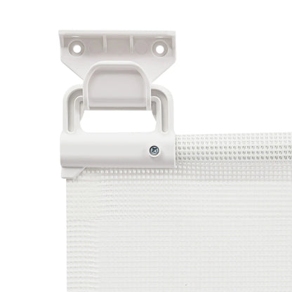 White/Black Iron Pet Fence 40-300cm Adjustable 84cm Height 10-40lbs Small Medium Dogs Indoor Safety Gate