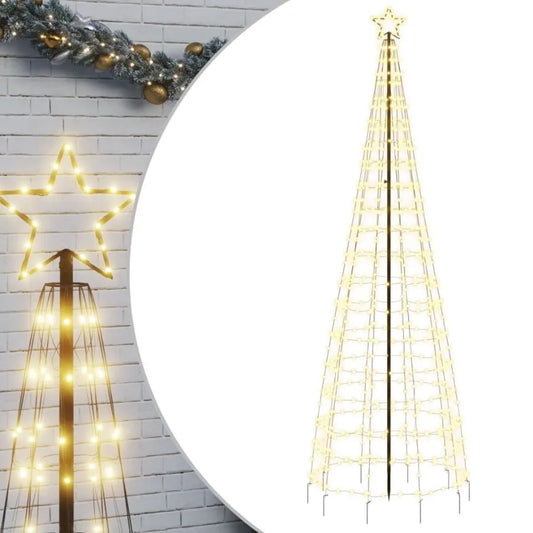 Christmas Tree Light with Spikes 570 LEDs Warm White 118.1