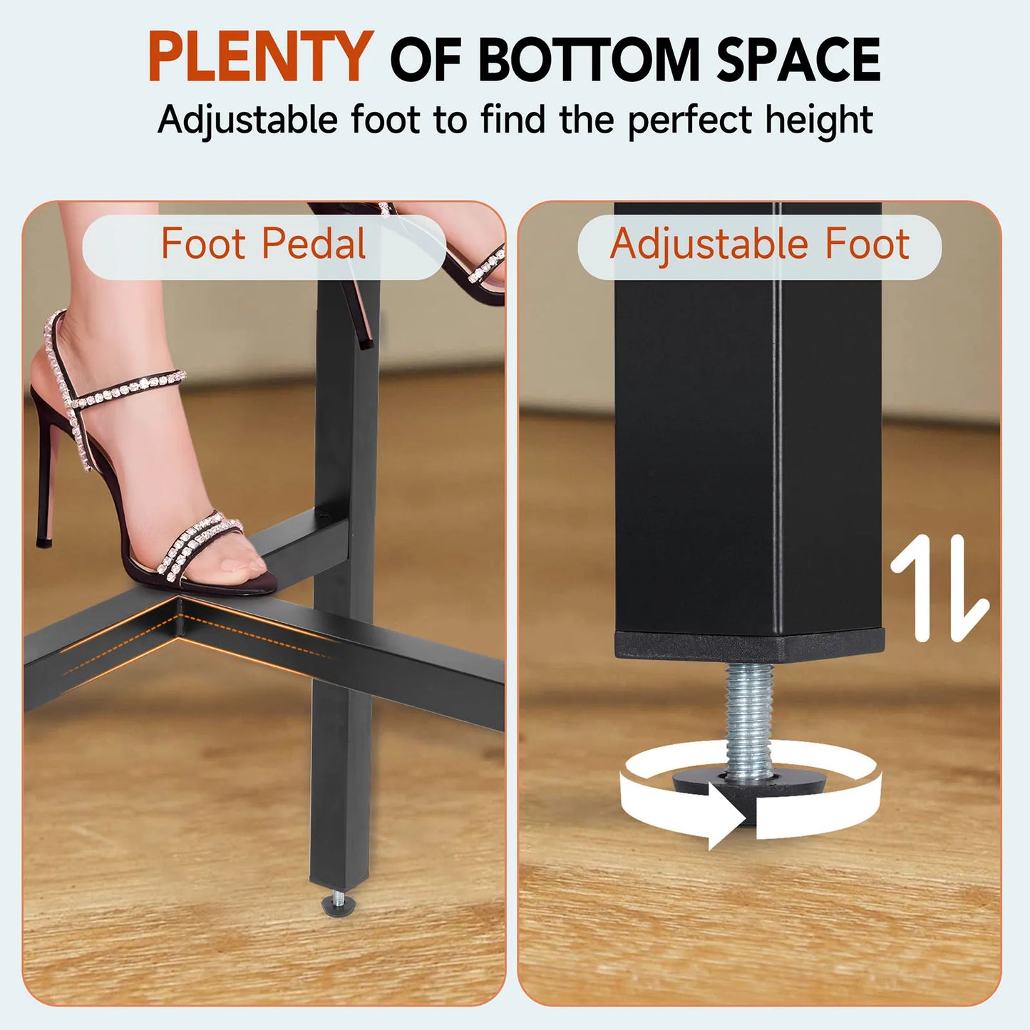 110LBS Outdoor Long Table Black Camping Desk Barbecue Table Picnic