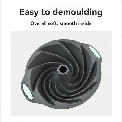 Silicone Cake Pan, Non-Stick Silicone Cake Mold