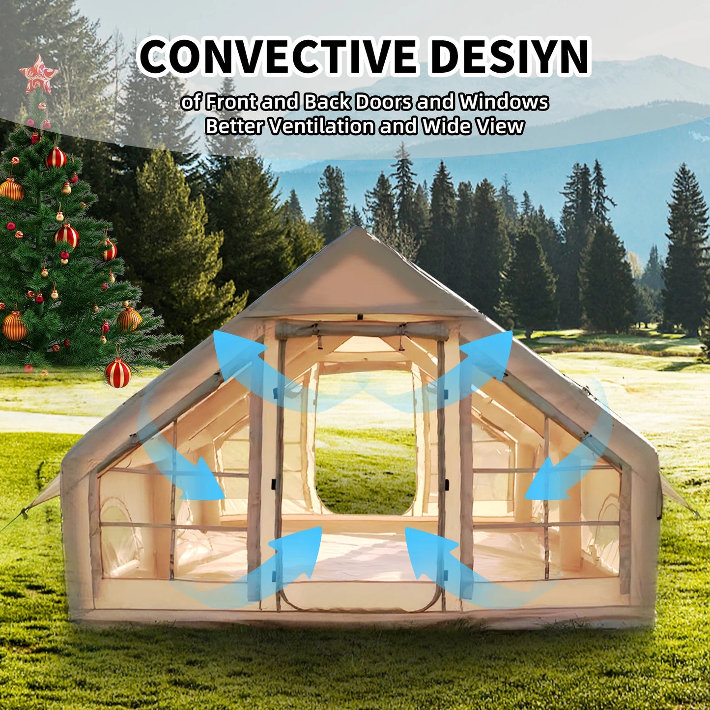 Easy Setup Inflatable Tent for Camping