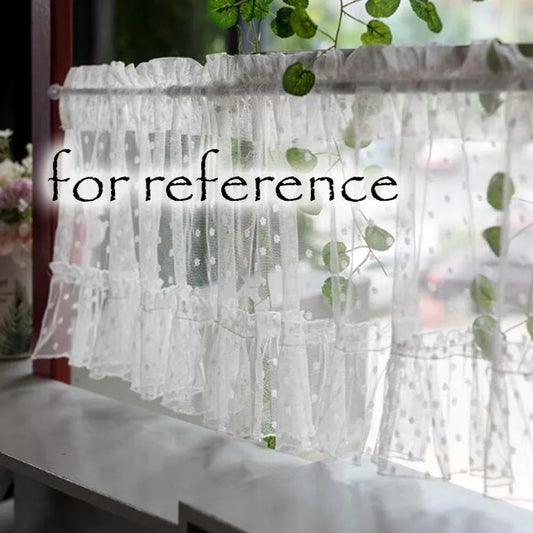 White Gauze half Curtain Lace Partition