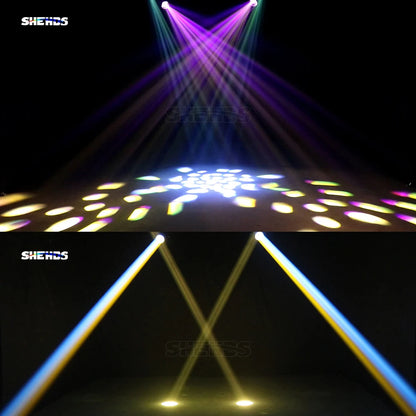 2/4pcs 275W Moving Head Light Rainbow Frost Effect DJ Disco
