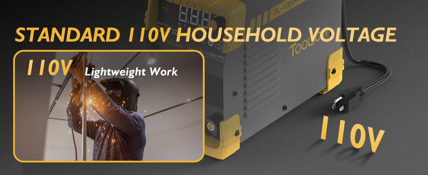 135A MIG Welder Flux Core 110V MIG Welder