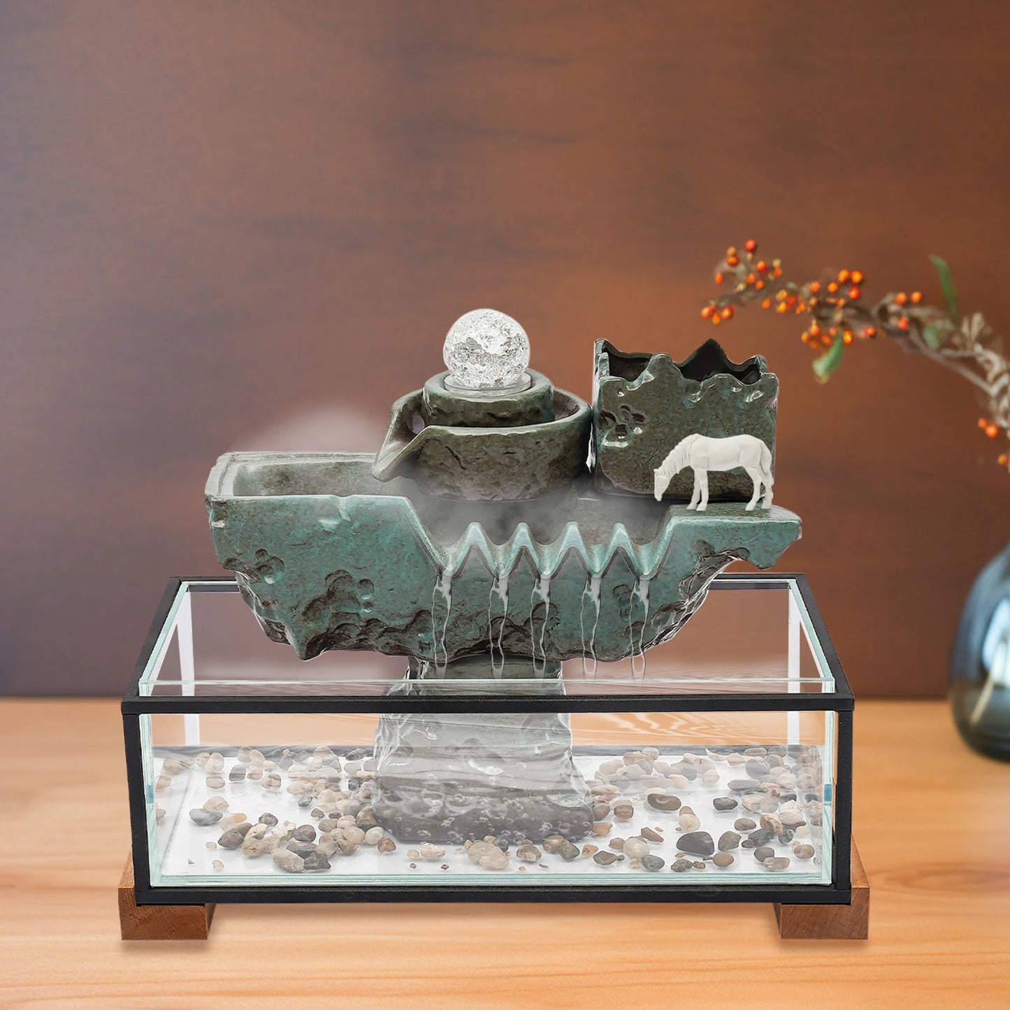 Zen Tabletop Water Fountain  Fish Tank