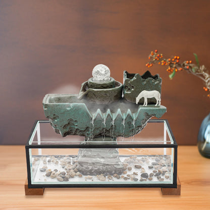 Zen Tabletop Water Fountain  Fish Tank