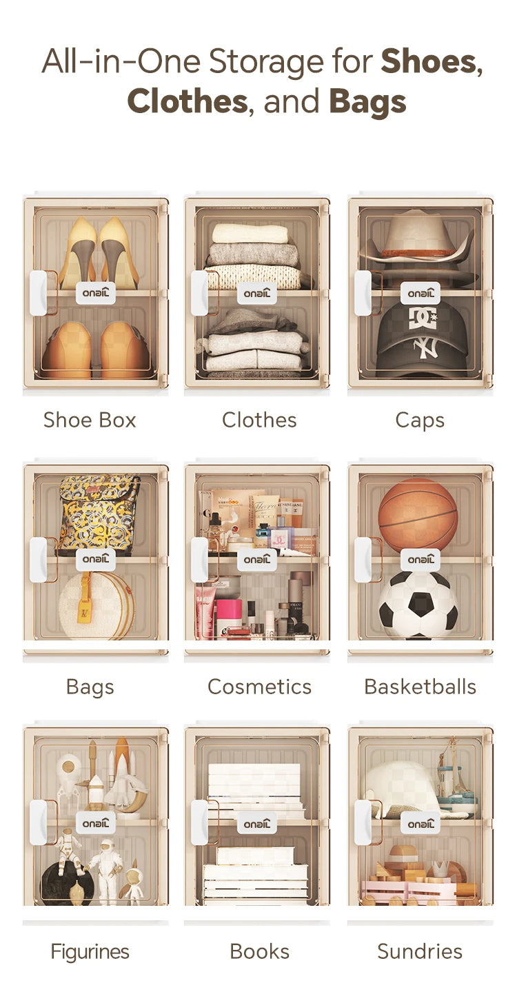 Foldable Clear Shoe Box,One Piece Shoe Rack, Bedroom Living Room Entrance Dormitory Accessory (For Entrance) Folding Sneaker