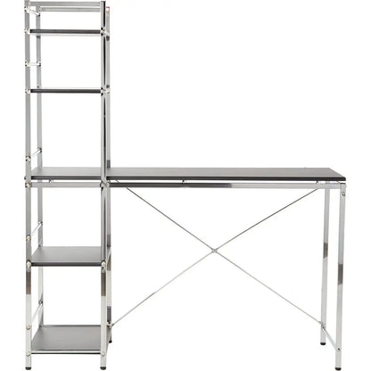 ACME Elvis Computer Desk in Black & Chrome