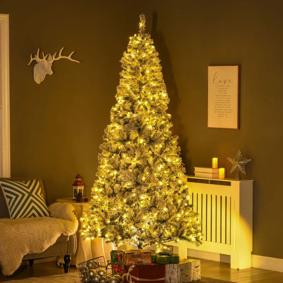 7.5 ft Tall Prelit Artificial Christmas Tree