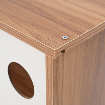 Cat House Wooden TV-Shaped Cat Bed