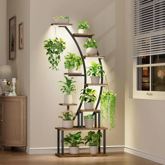 Plant Stand Indoor with Grow Lights