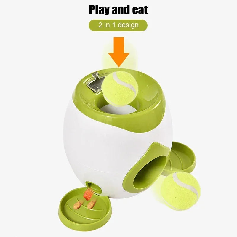 Pet Tennis Food  Reward Machine Interactive Ball Launcher Training Slow Food Toys Suitable for Cats and Dogs  Toy
