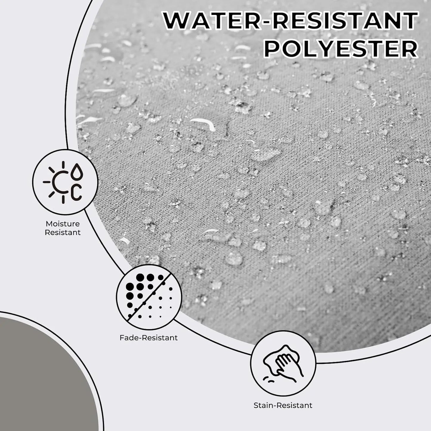 7-Piece Outdoor Dining Set, 6 Leather-Look Wicker Swivel Patio Chairs