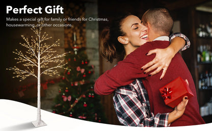 Lighted Birch Tree, Lighted Christmas Tree,