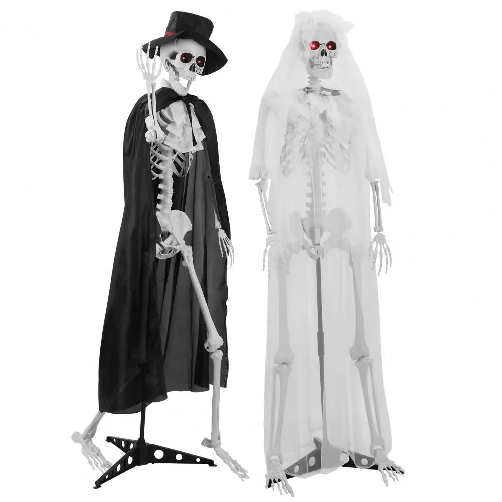 Halloween Bride Groom Skeleton, Simulated Skeleton with Movable Joints