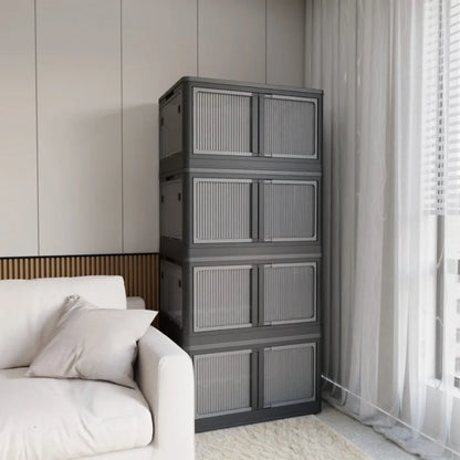 4Pack Transparent Stackable Storage Bins