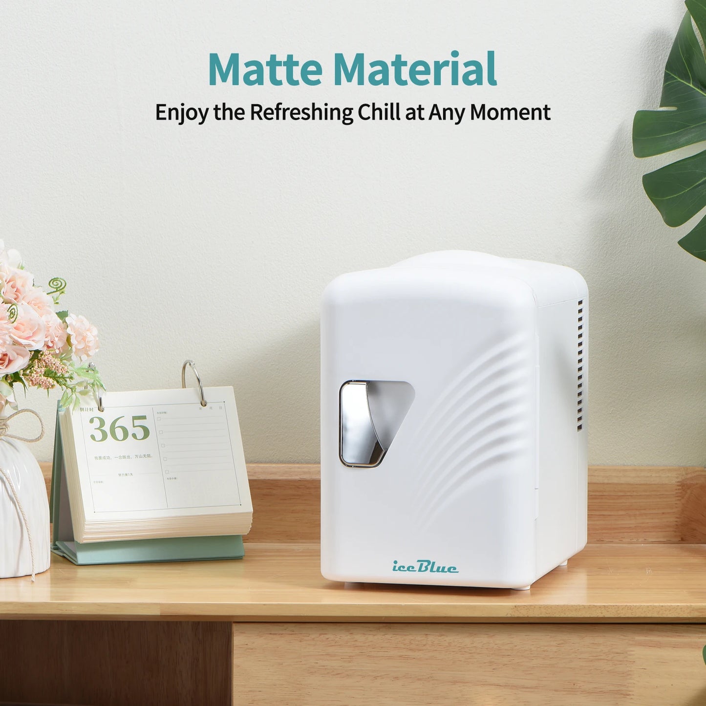 iceBlue Retro Mini Fridge  for Home Car