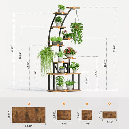 Plant Stand Indoor with Grow Lights