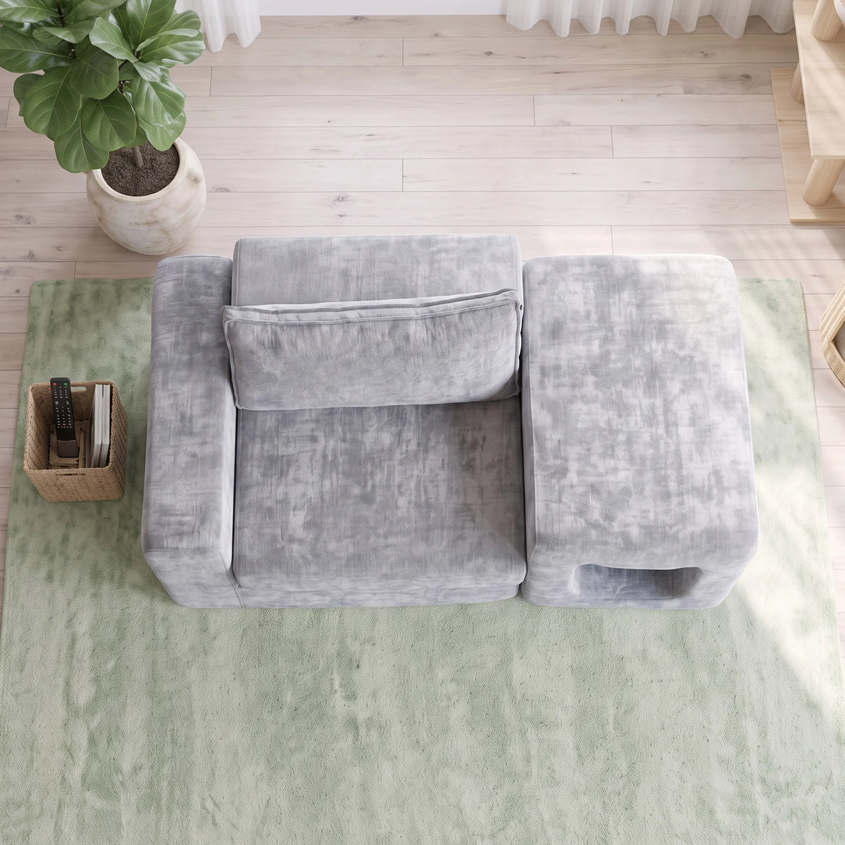 Modular Sofa Built‑in Pet Cave Pet‑Friendly Couch