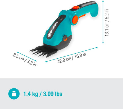 9888-56 Battery Grass and Shrub Shears - Cordless, Handheld Shears for Trimming Lawn Edges or Small shrubs and Bushes, 80 Min Ru