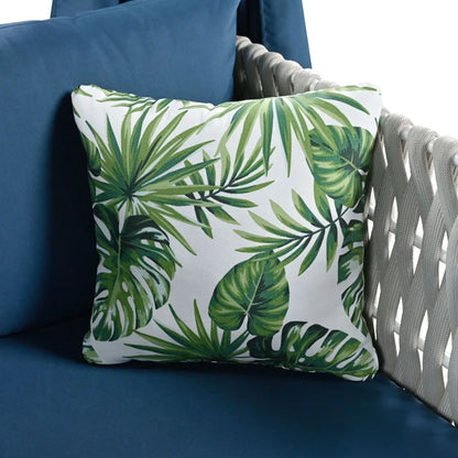 U_Style Outdoor Patio Sunbed with Curtains High Comfort Suitable for Multiple Scenarios