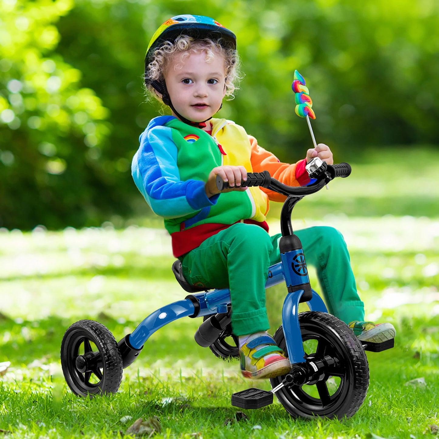Toddlers Tricycle for Boy&Girl with Detachable Pedal