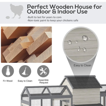 Large Chicken Coop Wooden  Rabbit Hutch