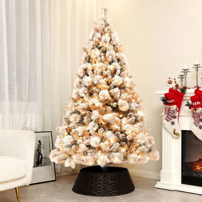 6.5 ft PreLit Artificial Christmas Tree with 350 Clear Lights and 1107 Tips