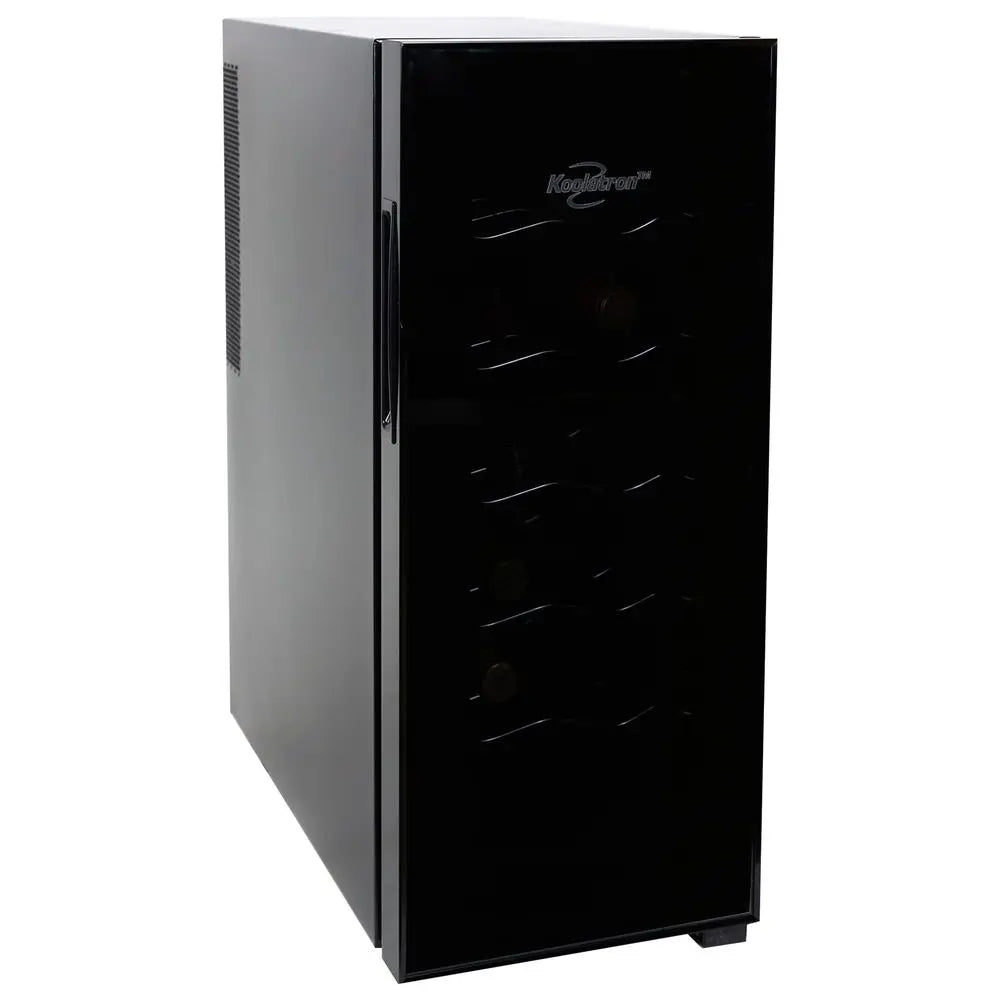 Wine Fridge Freestanding Wine Cooler with Glass Door, Beverage Can Refrigerator