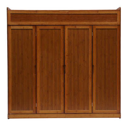 Bamboo Shoe Storage Cabinet – Large Organizer