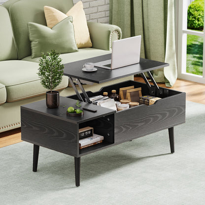 Desk Tea Dining Table Coffee Tables For Living Room 39.37"x19.7" Shelf Easy Lift Or Lower