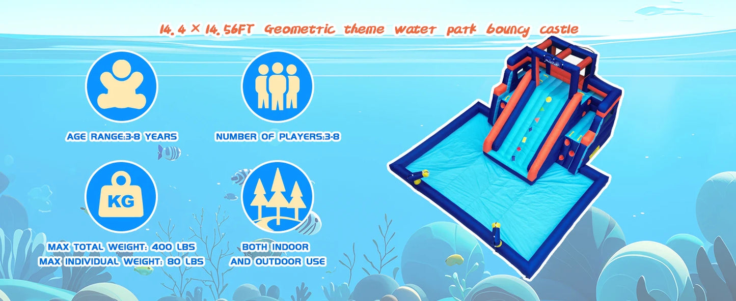 Inflatable Water Slide Pool Bounce House f