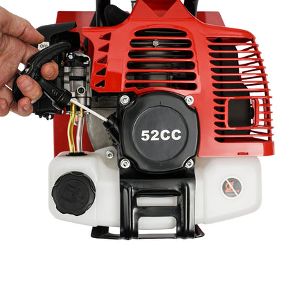 Gasoline Garden Tiller Cordless 2-stroke Air-Cooled Cultivator Rotary for Trenching Loosening 12in/30cm Wide 12cm dp