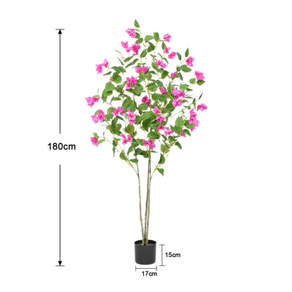 Artificial Bougainvillea Tree Green Plant Bendable Branches And Stems