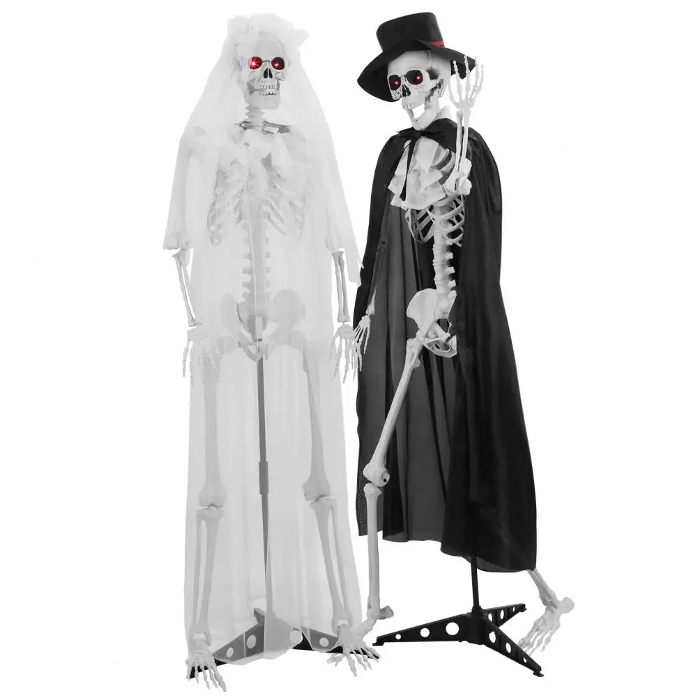 Halloween Bride Groom Skeleton, Simulated Skeleton with Movable Joints