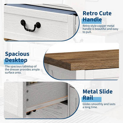 Wooden Chest of Drawer TV Stand Large Storage