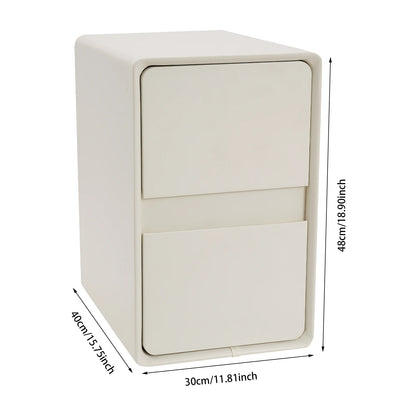 Modern Bedside Cabinet, Nightstand Storage Cabinet for The Bedroom, Side Table with 2-drawers, House Furnishings