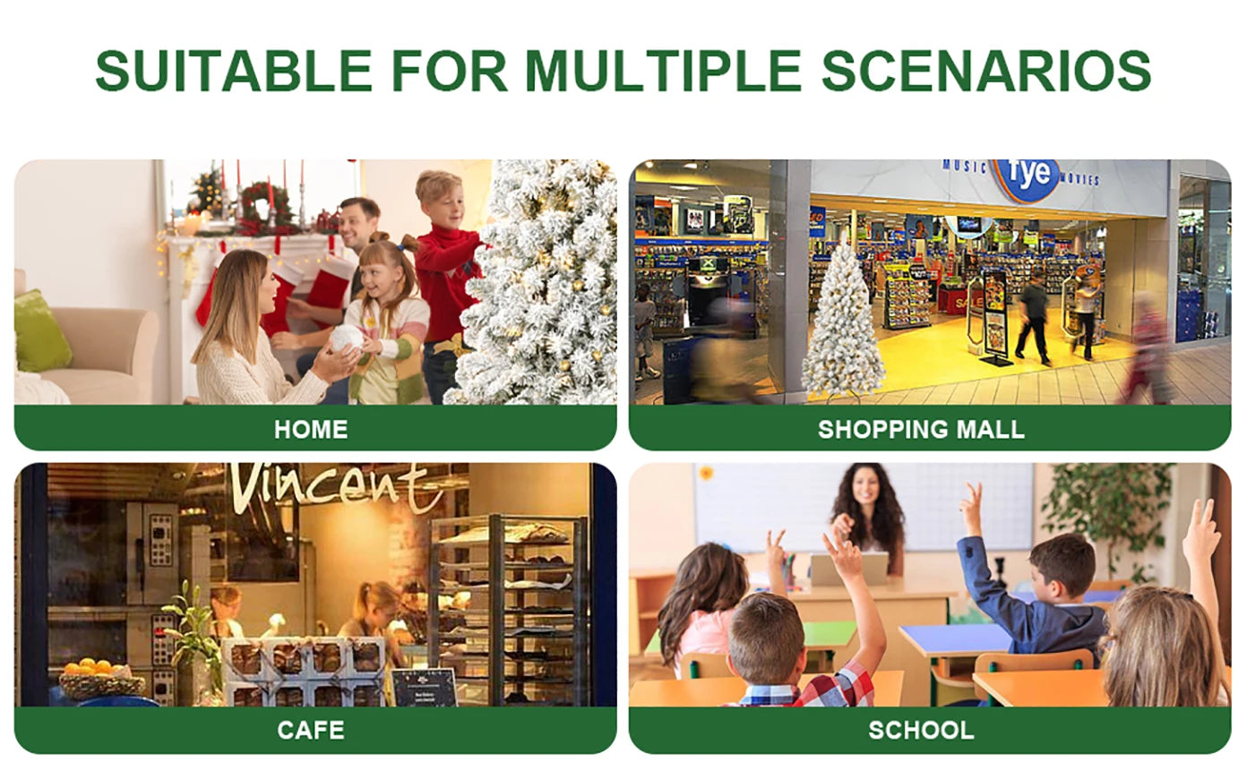 7.5FT PE/PVC/Pine Mixed Christmas Tree