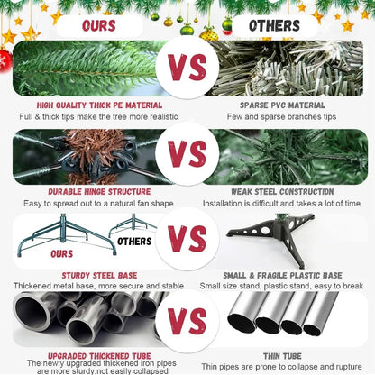 4 FT Pre-Lit Aspen Fir Artificial Christmas Tree