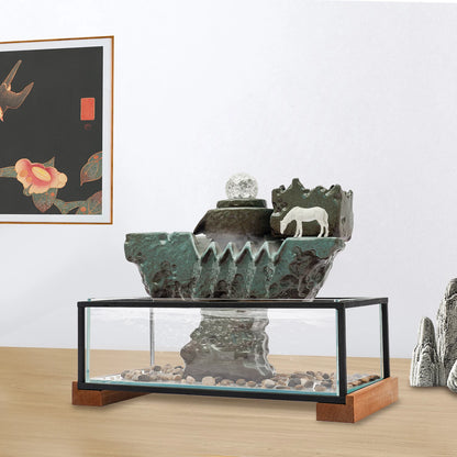 Zen Tabletop Water Fountain  Fish Tank