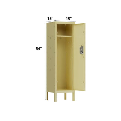 1 Door Tall Single Metal LockerRetro Style Storage CabinetIndustrial FurnitureFor Living Room Bedroom Storage Room Gym SchoolYe