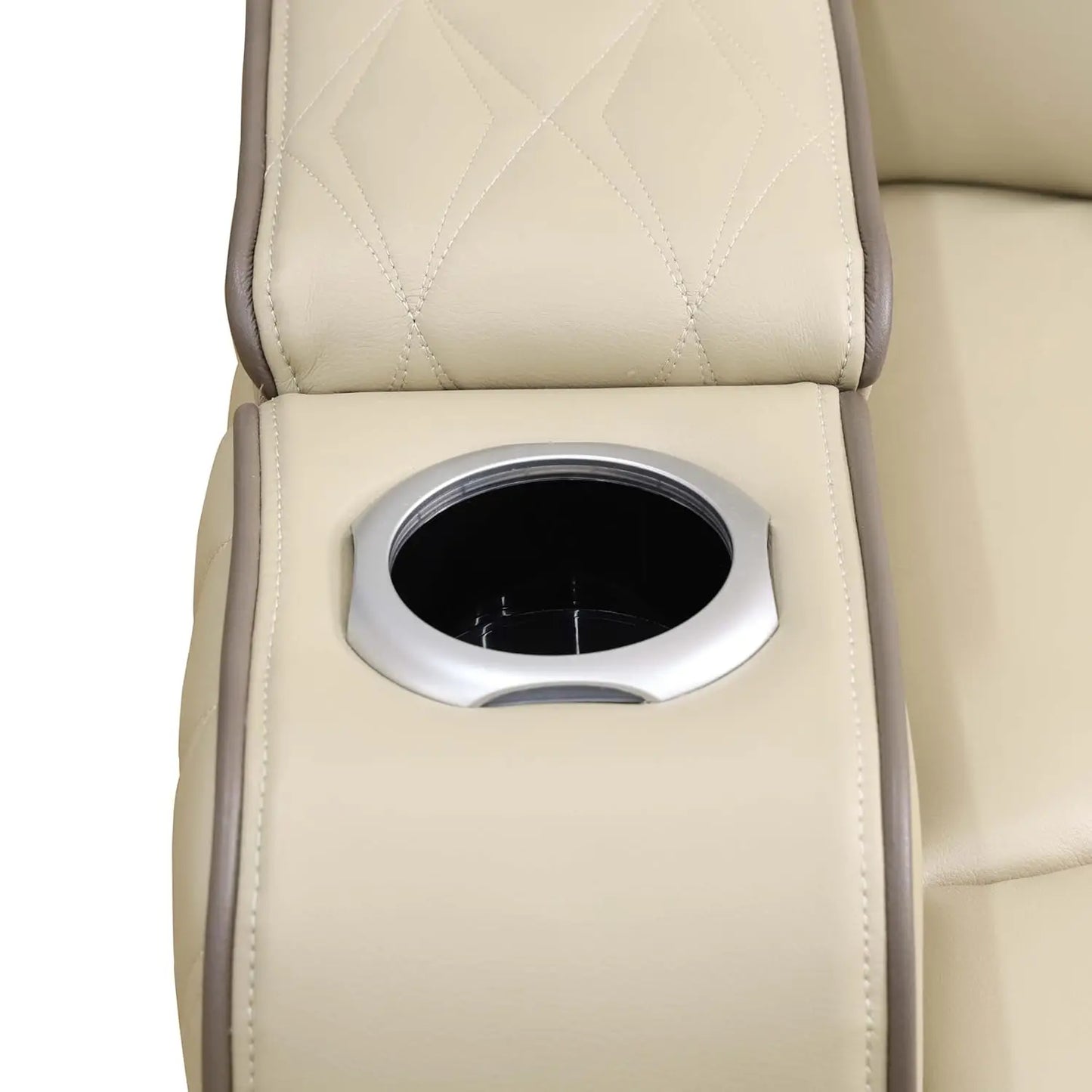 Leather Power Recliner Chair with LED, Luxury Reclining Chair Sofa, Living Room Furniture Sets, Premium Breathing, Customized