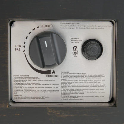 40" Outdoor 50,000 BTU Rectangular Iron Propane Fire Pit