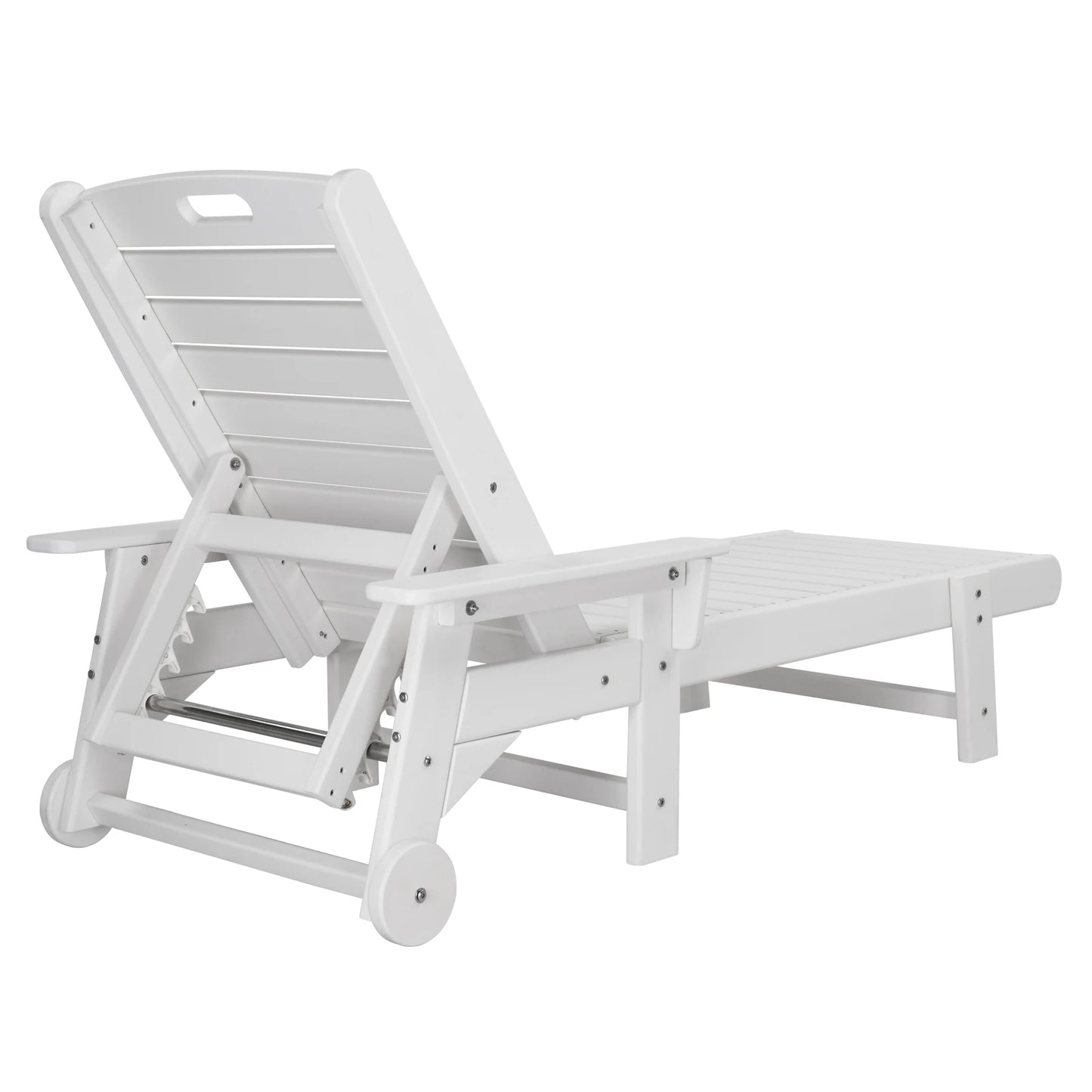 Backrest Adjustable Lying Bed White