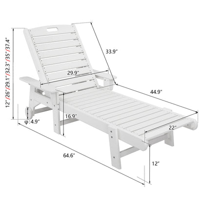 Backrest Adjustable Lying Bed White