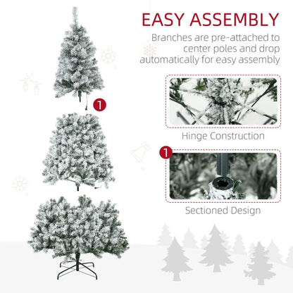 7.5 ft Tall Prelit Artificial Christmas Tree