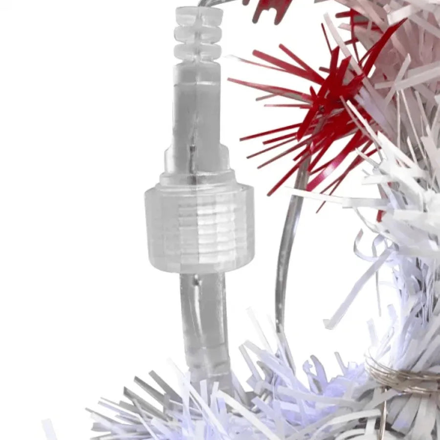 6FT Hinged Fir Artificial Fir Bent Top Christmas Tree Xmas Tree Bendable S